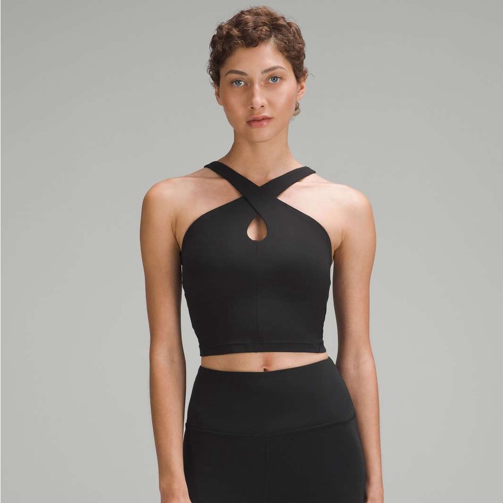 Lululemon Align Keyhole Halter Tank Top in Black